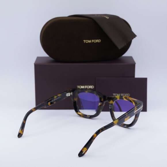 Tom Ford FT5872-B 055 Square Eyeglasses 48mm - Colored Havana - Picture 5 of 10